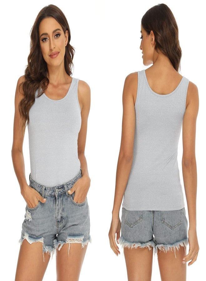 BQTQ 5 Pcs Womens Tanks Top Sleeveless Tank Top Ladies Undershirt Tank for Women, M - Image 3